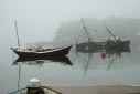 Anse de Pellinec: bootjes in de mist