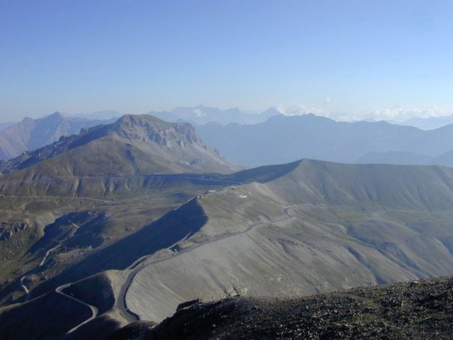 Zicht vanop Col de la Bonnette
