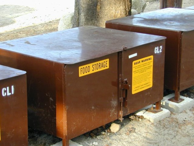 Yosemite National Park: Food storage voor beren