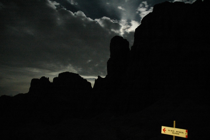 Avond bij Rif Cavazza al Pisciad� / Pisciad�h�tte