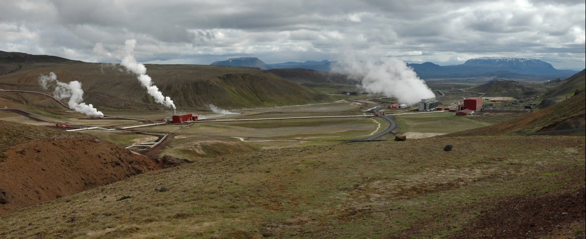 Geothermische centrale in Kraflagebied
