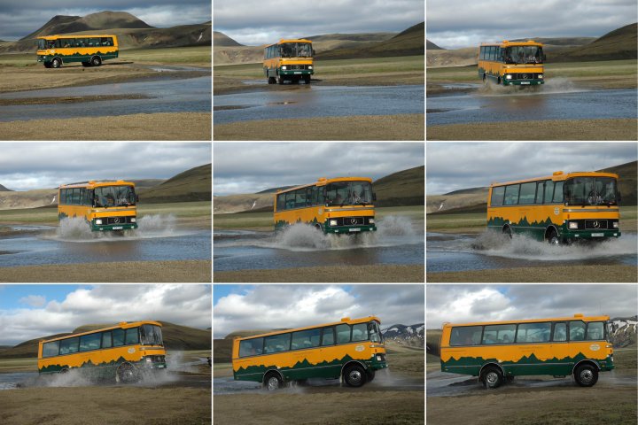 Met de bus door de rivier
