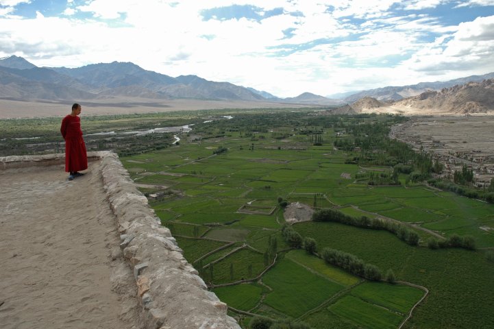 Zicht vanop Tikse gompa