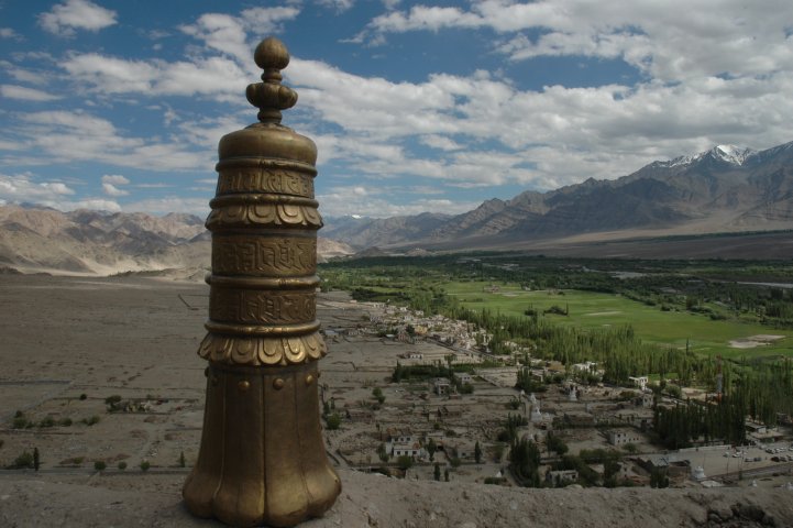 Zicht vanop Tikse gompa