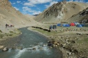 Tentenkamp bij Tso Moriri