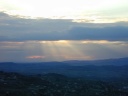 Saignon: zonsondergang