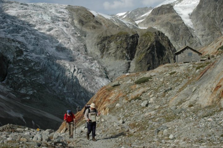Op weg naar Arolla gletsjer