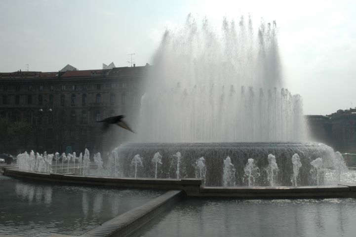 Fontein voor het Castello Sforzesco