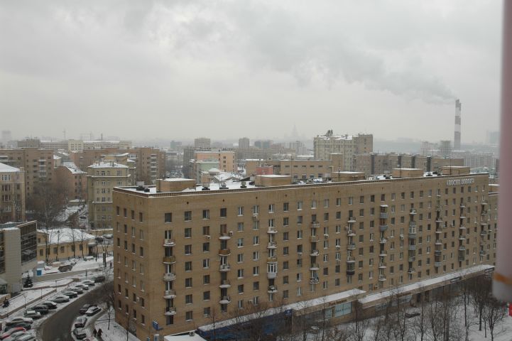 Zicht vanuit kamer van Belgrad hotel