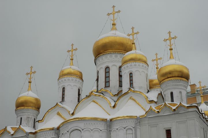 E�n van de kathedralen op het Kremlin