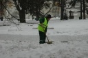 Sneeuwruimer op het Kremlin