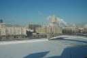 Zicht op Moskva vanuit het appartement van Anatoly