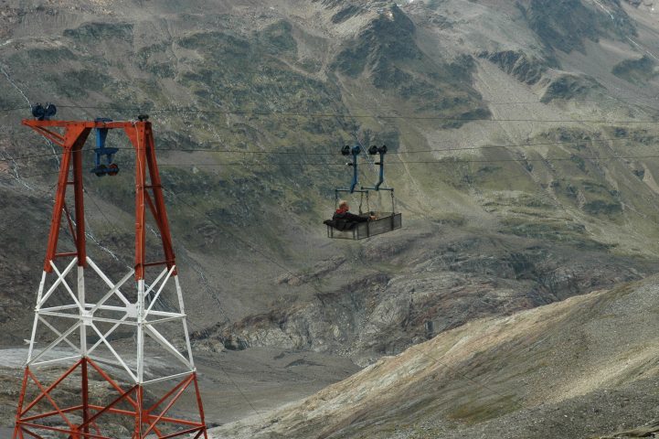 Materiaallift aan Hochwilde Haus