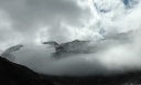 Wolken en sneeuw