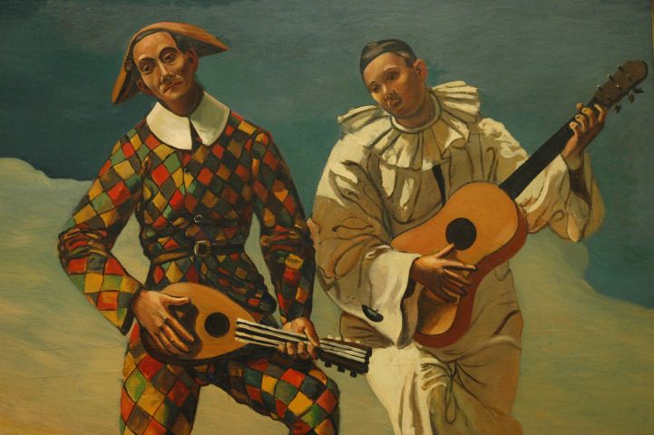 Andr� Derain: Arlequin et Pierrot