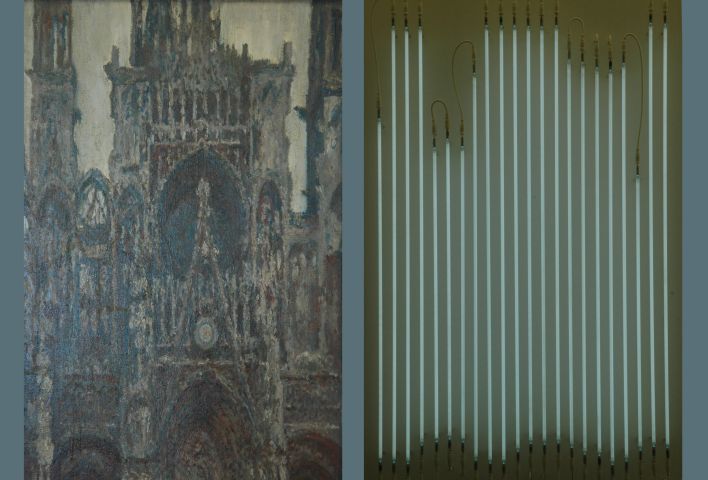 Claude Monet + Fran�ois Morellet: Cath�drale de Rouen