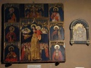 Biot: eglise sainte marie madeleine - louis brea: vierge au rosaire