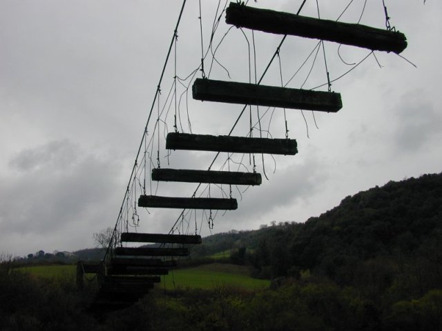 Ex-brug over Orcia