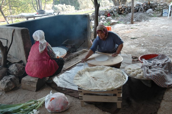 Brood bakken in Bogazici